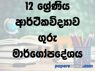 Grade 12 School Economics Teachers Guide Sinhala Medium New Syllabus