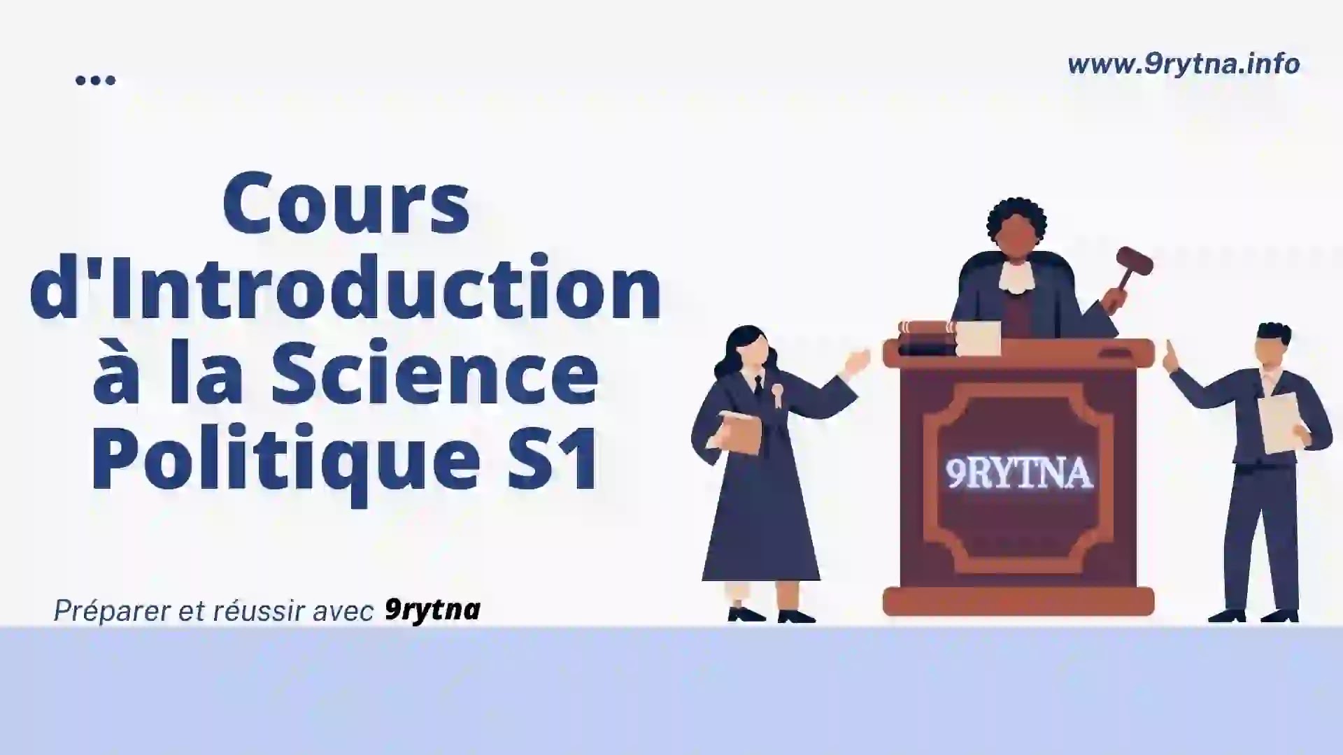 Cours d'Introduction à la Science Politique S1