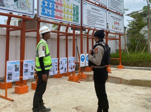 Amankan Pembangunan IKN, Satgas Ops.Nusantara Mahakam Patroli Sambang Kepada Para Pekerja