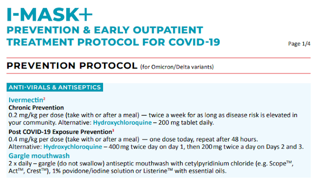 I-MASK protocol and hydroxychloroquine