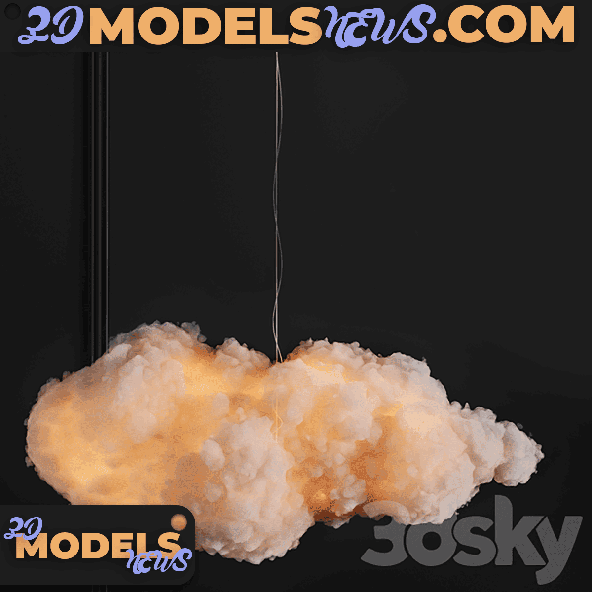 Cotton clouds light model 3