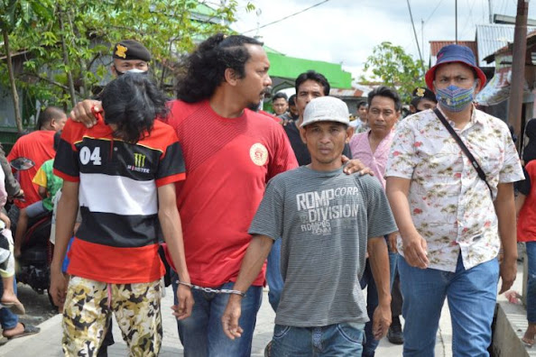 Aparat Gabungan Gerebek Kampung Narkoba Sei Bilah