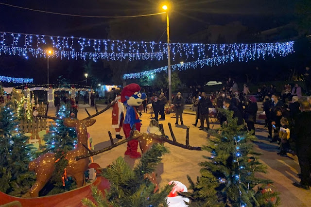 Χριστουγεννιάτικος Σταθμός του Αϊ-Βασίλη στο Πάρκο Σιδηροδρόμων