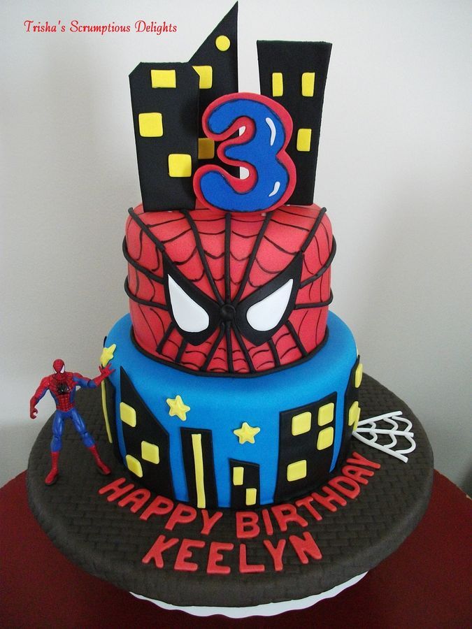 spider-man birthday cake