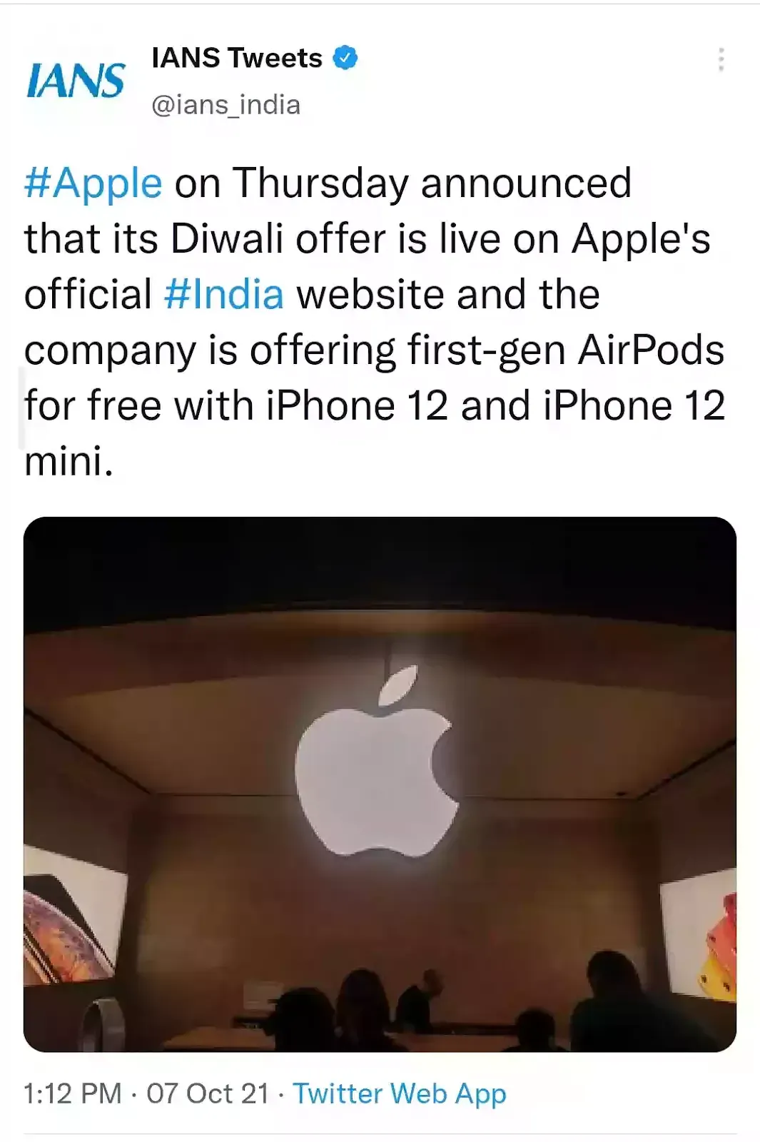 Apple Diwali Offer