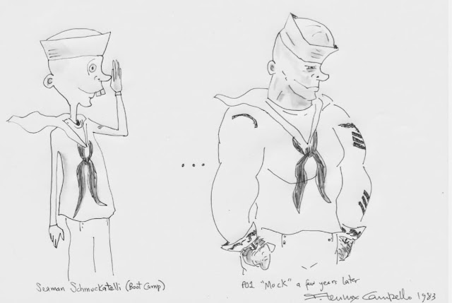 Seaman Schmuckatelli Navy cartoon from 1983 by Lenny Campello