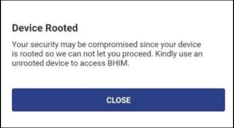 How To Fix BHIM UPI App Device Rooted Your Security May Be Compromised Since Your Device is Rooted