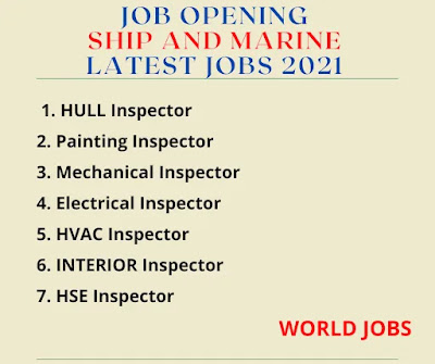 Job opening ship and marine Latest Jobs 2021