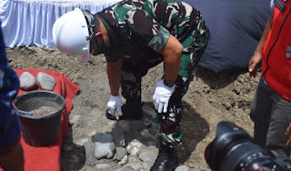 Pangdam Hasanuddin Letakkan Batu Pertama Pembangunan Pabrik Beras di Luwu