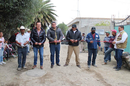 Nacho Mier inaugura obra en “Rancho Los Villegas”.