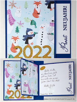 Neujahrskarte von Petra Stampin' Up! www.eris-kreativwerkstatt.blogspot.de