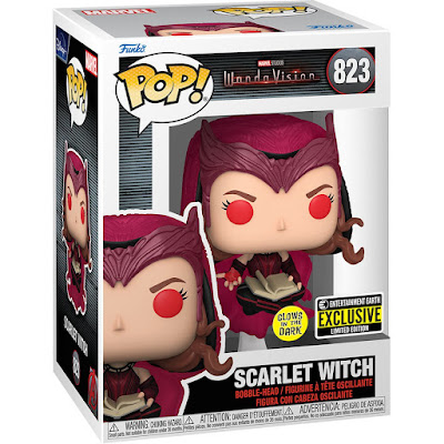 Entertainment Earth Exclusive WandaVision Scarlet Witch with Darkhold Glow in the Dark Variant Pop! Marvel Vinyl Figure by Funko