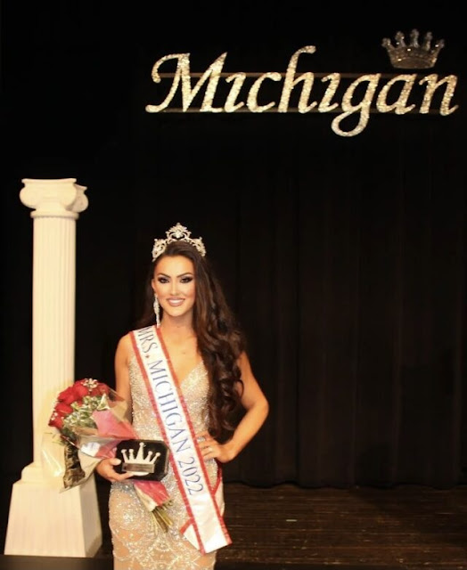 Marinela Shpati,  the winner of "Mrs Michigan America 2022"