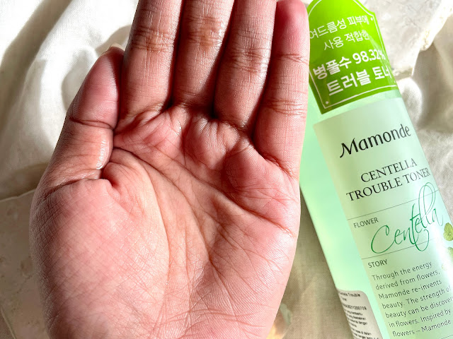 REVIEW MAMONDE CENTELLA TROUBLE TONER