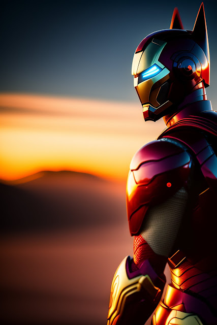 Iron Man In Batman Costume Iphone Wallpaper