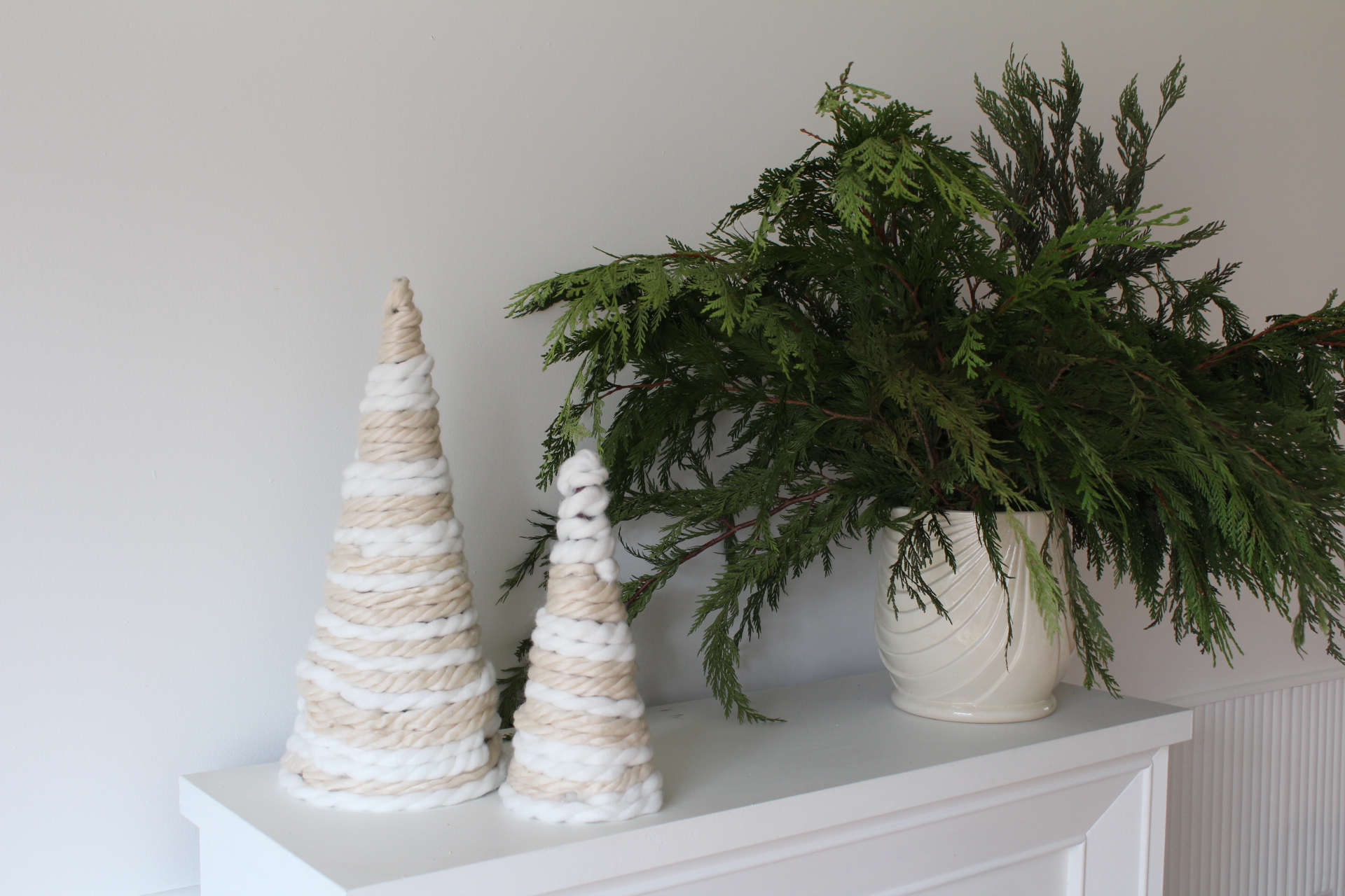 DIY Chunky Yarn Christmas Trees-07