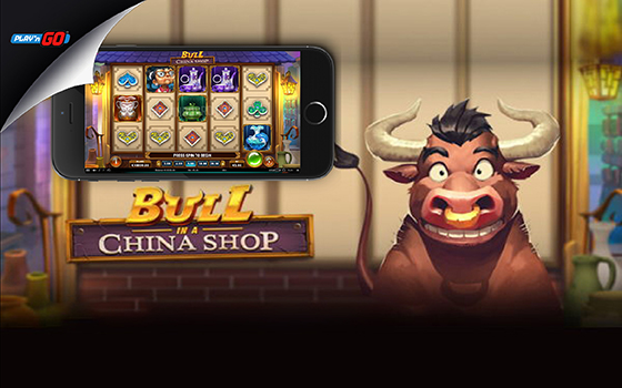 Goldenslot bull in a china shop