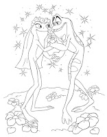 Tiana, The princess and the frog  coloring page