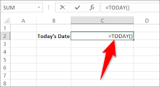 Free Excel Course How to Insert Today's Date in Microsoft Excel