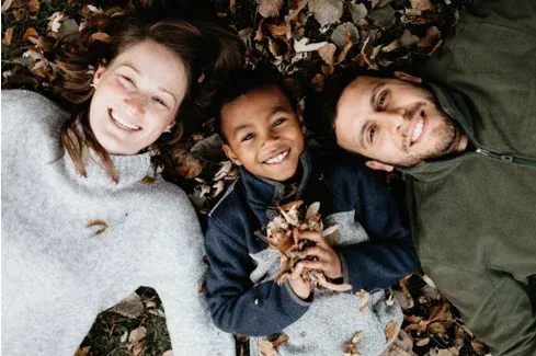 Parents with child