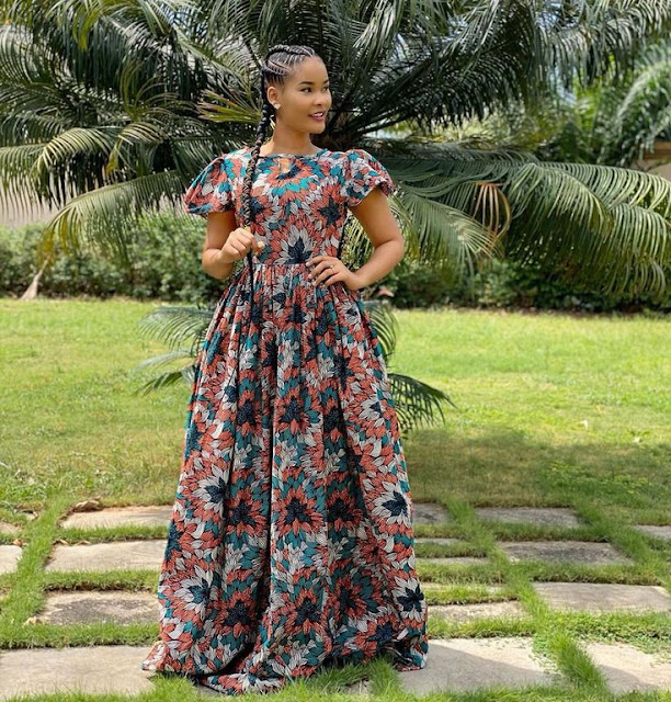 Ankara Maxi Gown Styles for Ladies