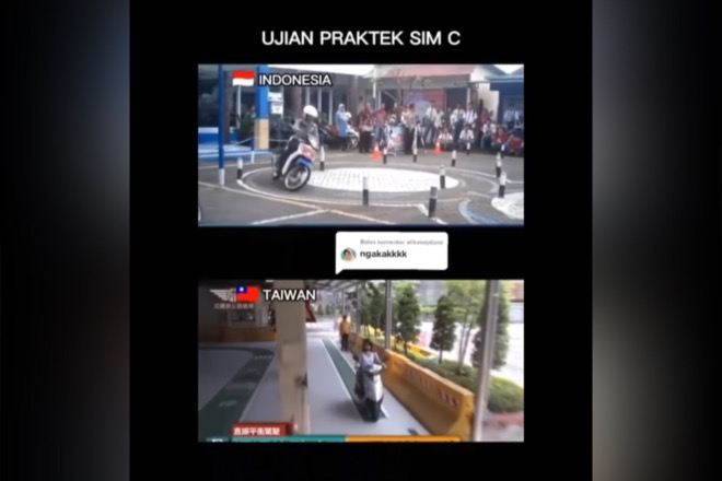 Viral! Video Perbandingan Ujian Praktik SIM C Indonesia dan Negara Lain, Ini Kata Polisi