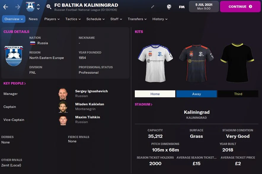 FM22 Baltika Kaliningrad