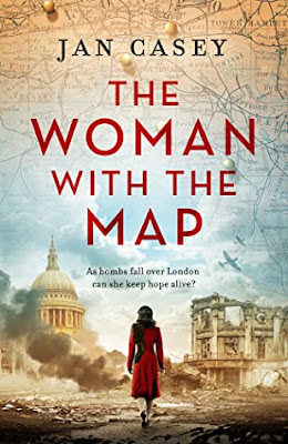 book cover of WWII novel The Woman with the Map by Jan Casey