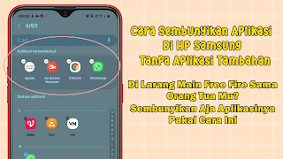 Cara Menyembunyikan Aplikasi / Game Di HP Samsung