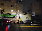 臺中市議員江和樹：電線桿傾斜大約30度 希望相關單位能夠盡快處理