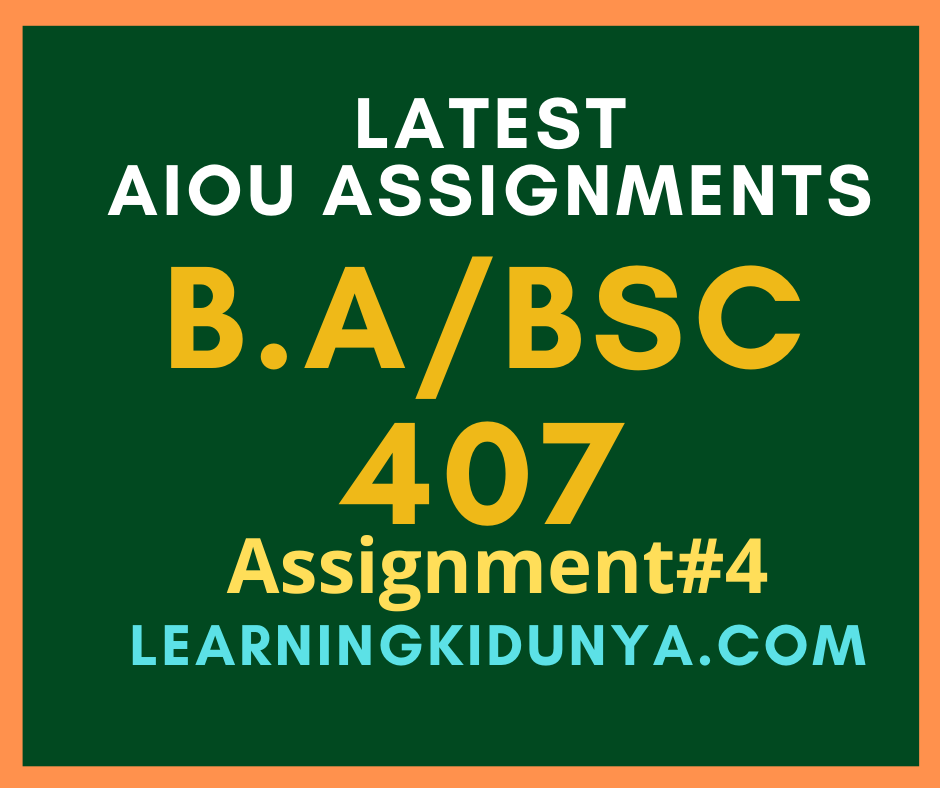 407 solved assignment 4 spring 2022 pdf