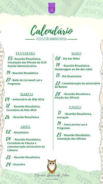 Calendário - Atualizado