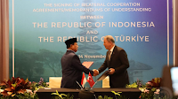 Lakukan Pertemuan Bilateral, Indonesia -Turki Tanda Tangani 7 MoU Saat G-20