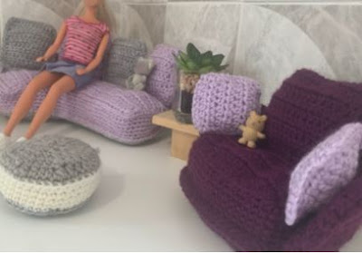free Barbie crochet furniture patterns