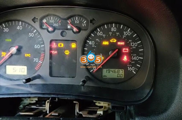 Read VW Golf MK4 PIN with Xtool VAG401 9