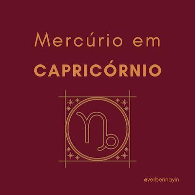 mercurio em capricornio