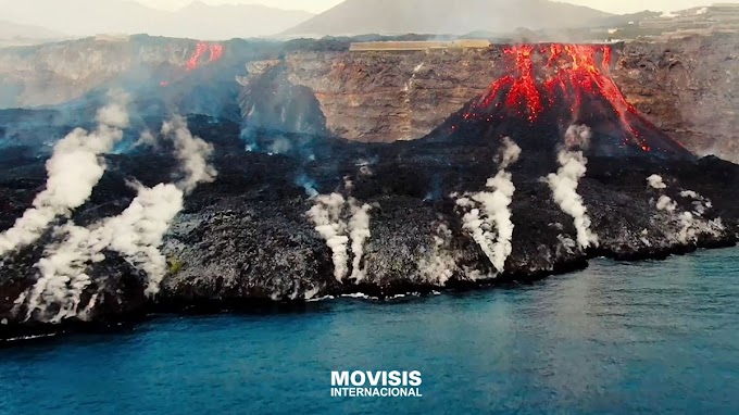 HOY SE COMPLETARON MAS DE 10 ORIFICIOS POR LOS QUE SALE LA LAVA DEL VOLCAN LA PALMA 