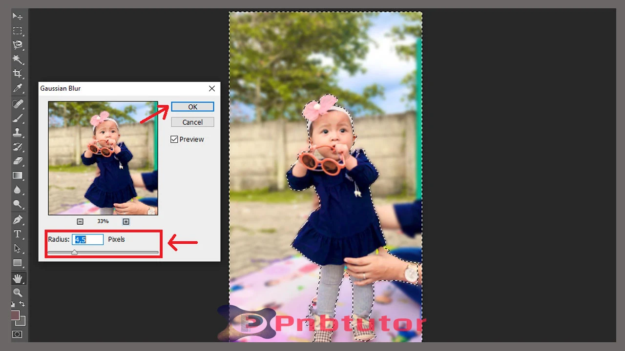 cara membuat efek blur background foto dengan photoshop