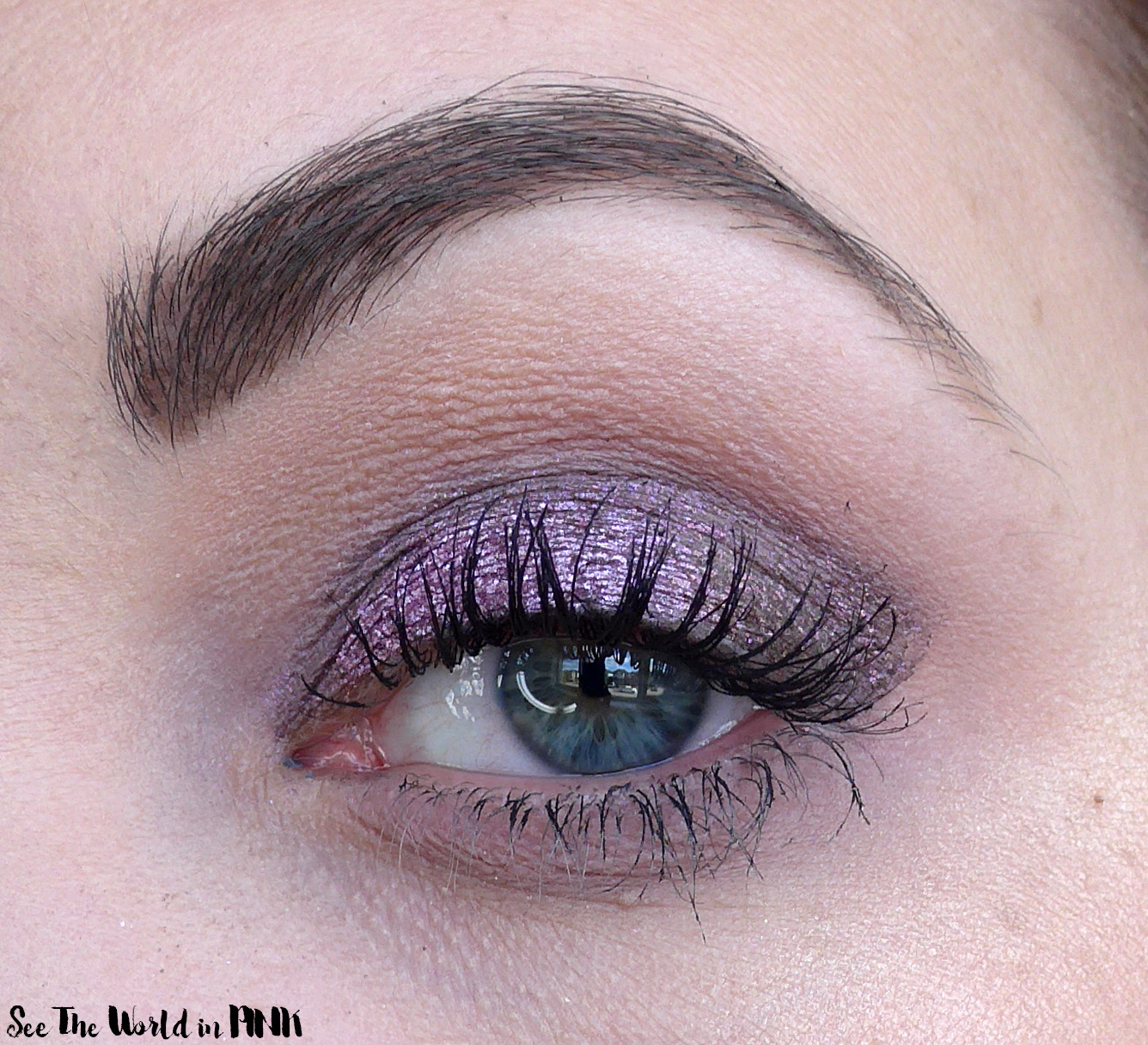 Sydney Grace Purple Look - Dear Reader Pressed Pigment Shadow & Flamethrower MultiChrome Cream Eye Shadow