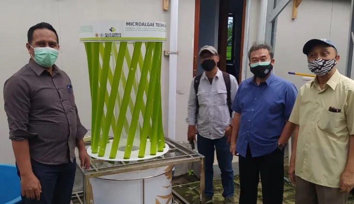 The Algae TechnoArt, designed by Gadjah Mada University and Indonesian Art Institute of Yogyakarta. (Photo: UGM)