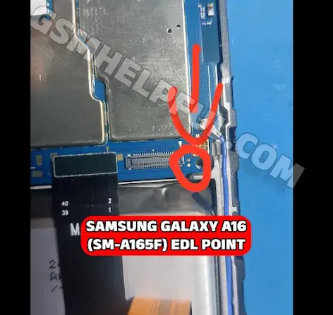 EDL Point Samsung Galaxy A16 (SM-A165F) Test Point