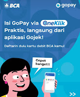 voucher promo Gopay HUT Bank BCA ke 65 dapat cashback Rp 65.000 jadwal berlaku 21-22 Februari 2022 terbaru