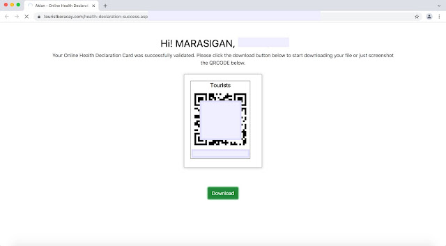 How to get Boracay Tourist QR Code?