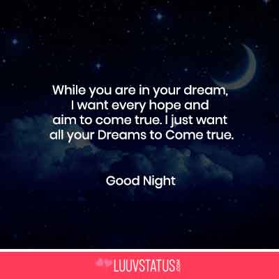 good night quotes for love in english