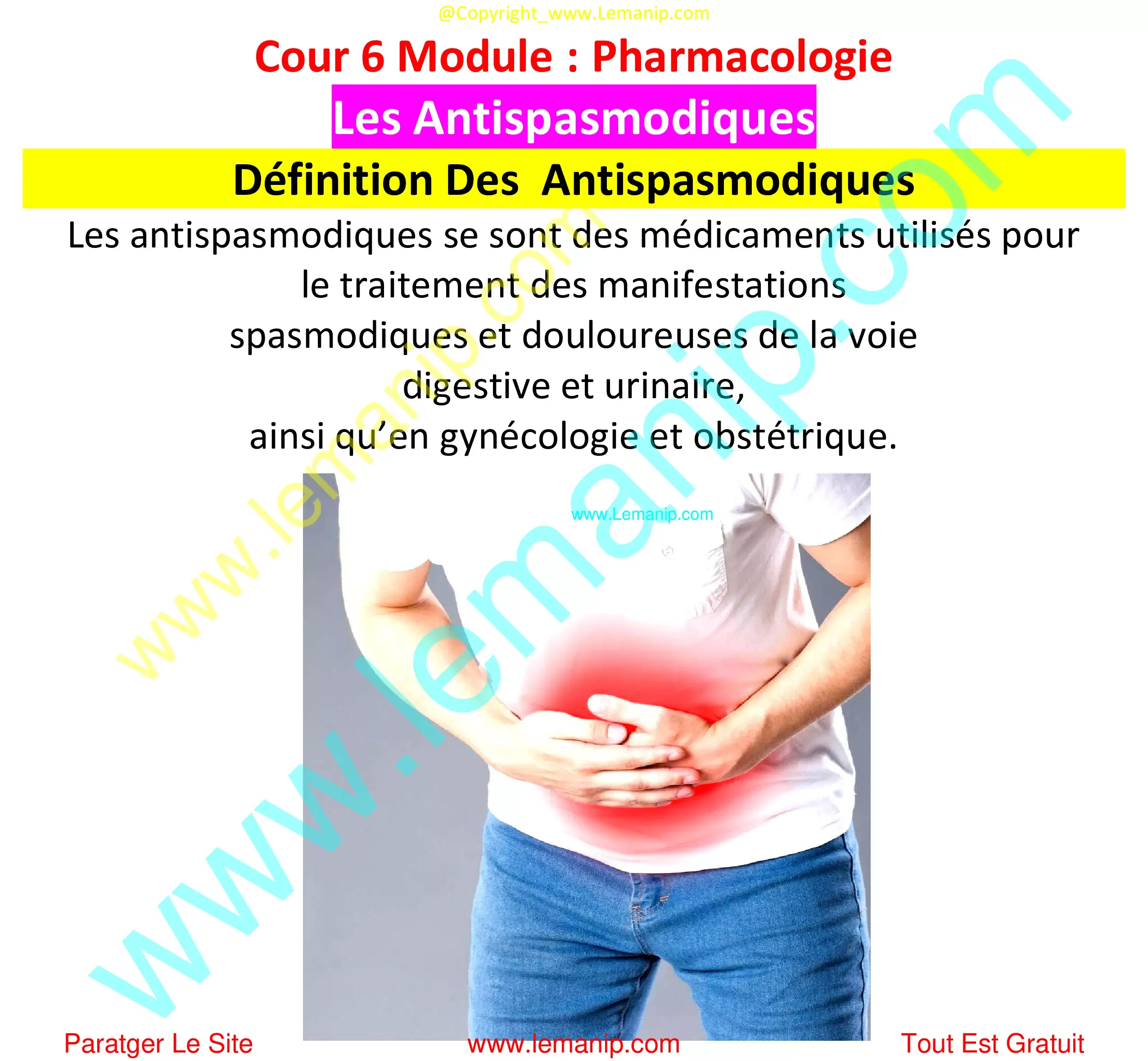 Définition Des  Antispasmodiques