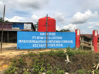 Bumi Tata Lestari Company CSR Program Builds Clean Water Facilities in Sungai Pinang Hamlet, Sekayam District