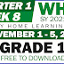 GRADE 1 Weekly Home Learning Plan (WHLP) Quarter 1: WEEK 8 (UPDATED)