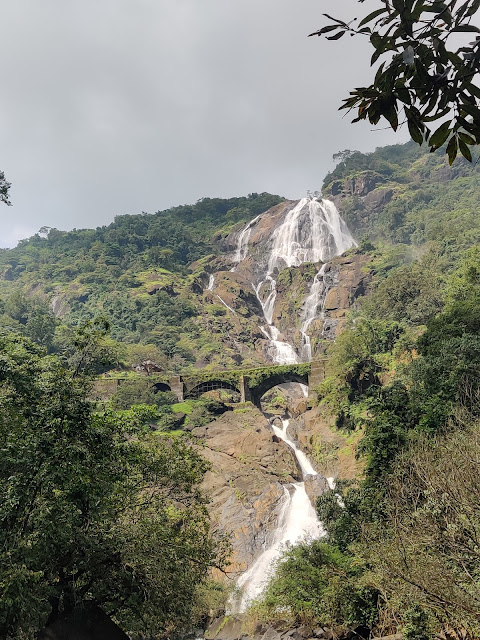 Goa itinerary ideas Dudhsagar waterfall