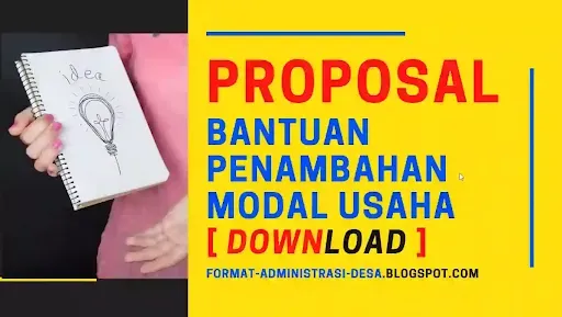 Download contoh proposal pengajuan bantuan penambahan modal usaha PDF dan Doc/Word