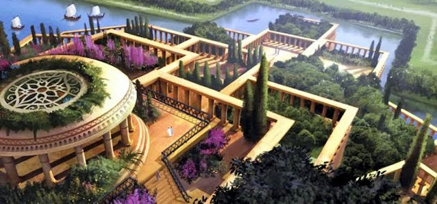 storia dell'arte antica preistoria Mesopotamia Babilonesi I Giardini Pensili di Babilonia Sette Meraviglie del Mondo Antico